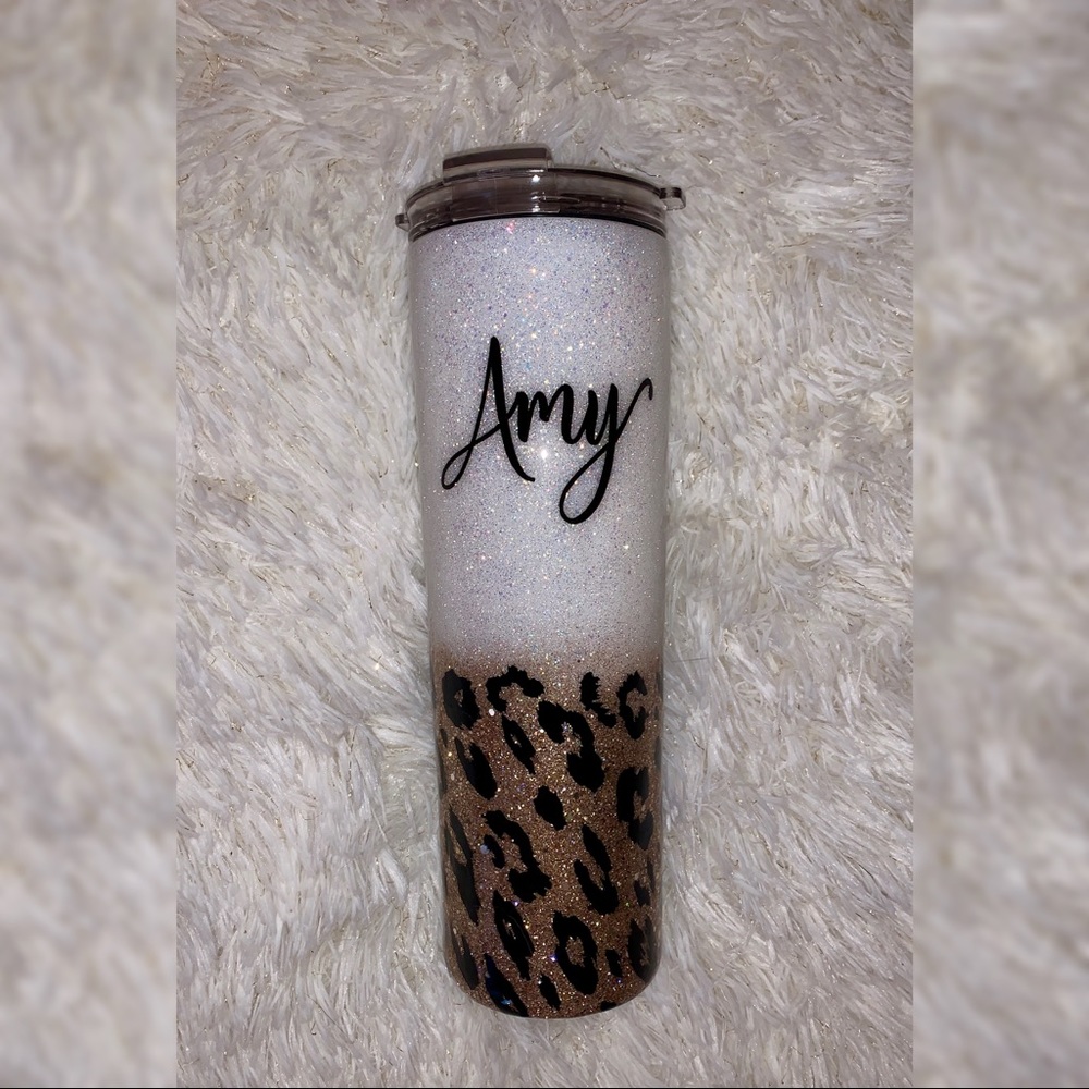 30oz Skinny Hogg Stainless Glittered Tumbler